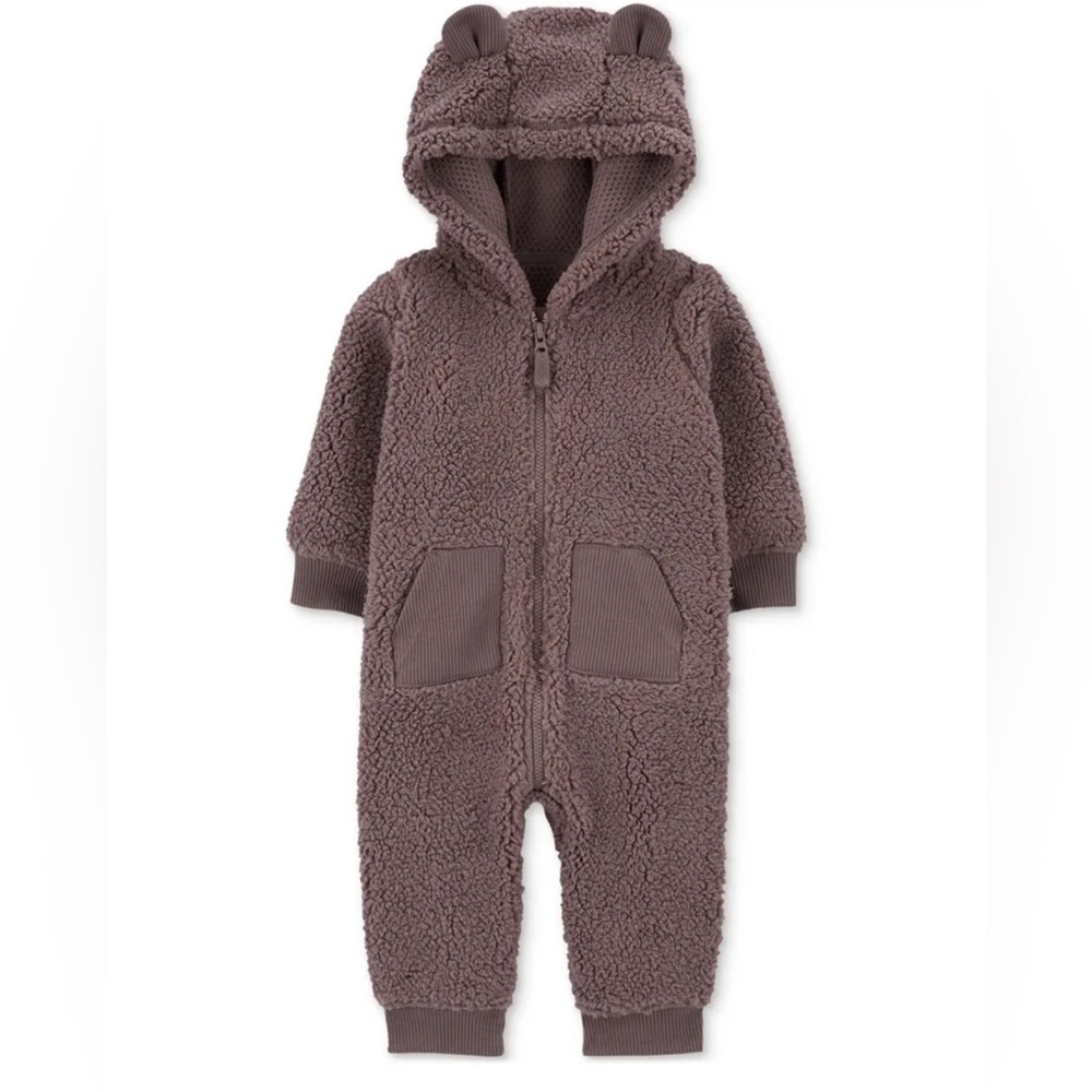 Baby Carter's Bear Sherpa Jumpsuit